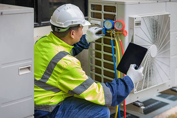 Professional Air Duct Cleaning technician working in Cedar Grove, FL